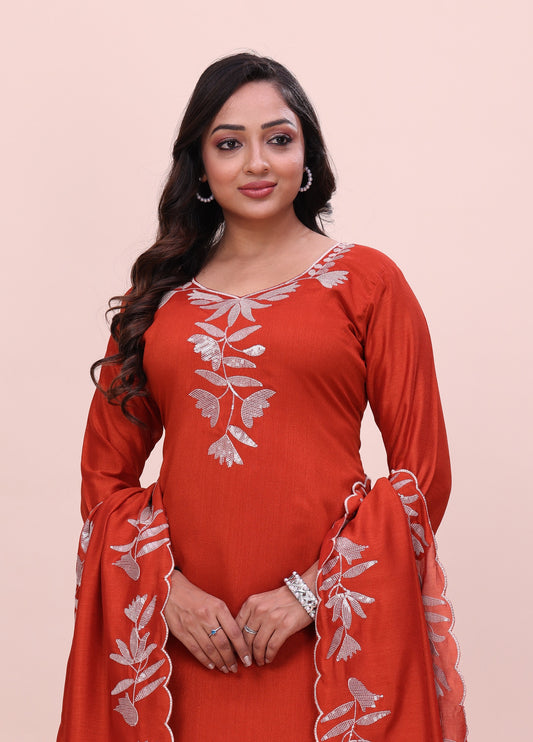 Multi Sequence Work Kurti Set