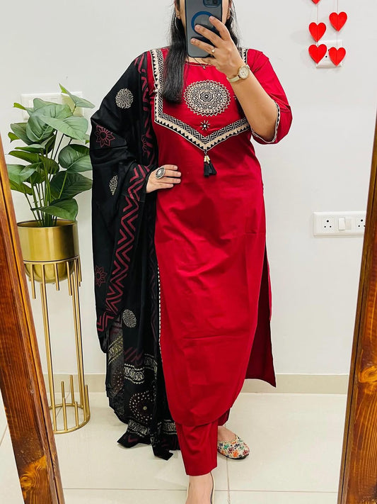 Klegant with our new pure cotton kurta pant set available in this  beautiful colours