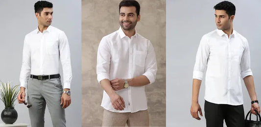 Formal Plain men shirt  pack of 3