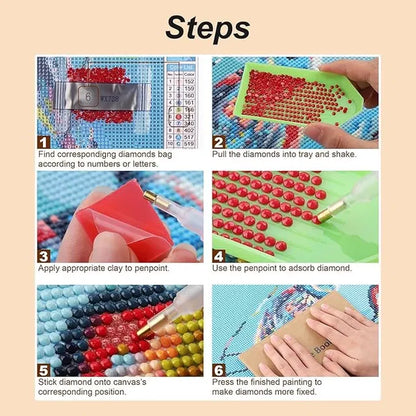 Diamond Art Painting Kits for Adults and Beginners, 5D Tree Diamond Art Kit