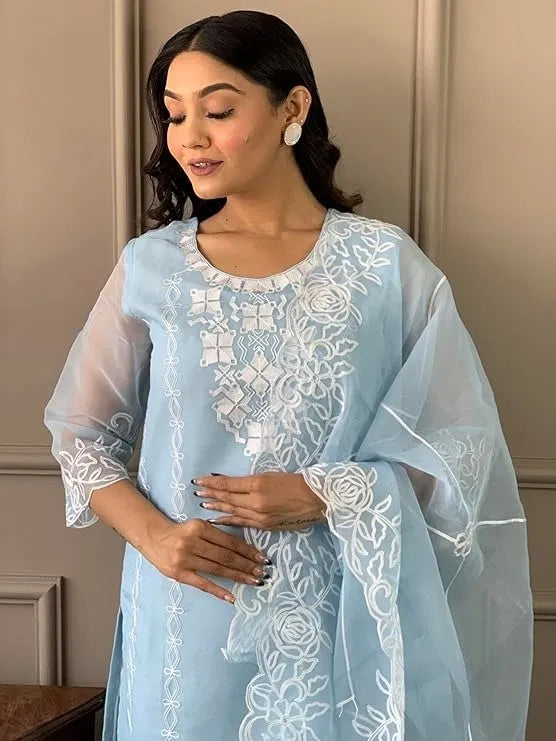 Kurta With Dupatta And Bottomwear