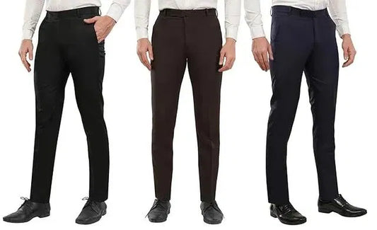 Cotton Trouser for Men (Pack of -3)