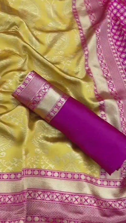 RICH PALLU & JACQUARD WORK ON ALL OVER THE SAREE