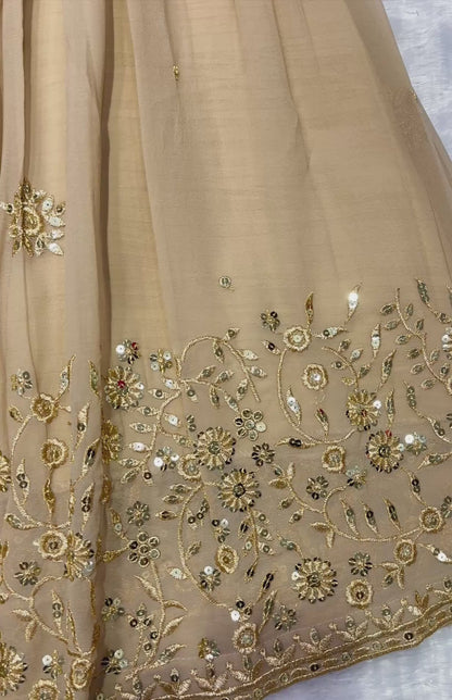 PARTY WEAR TOP AND PLAZZO. WITH FANCY DUPPATA WITH  EMBROIDERY WORK