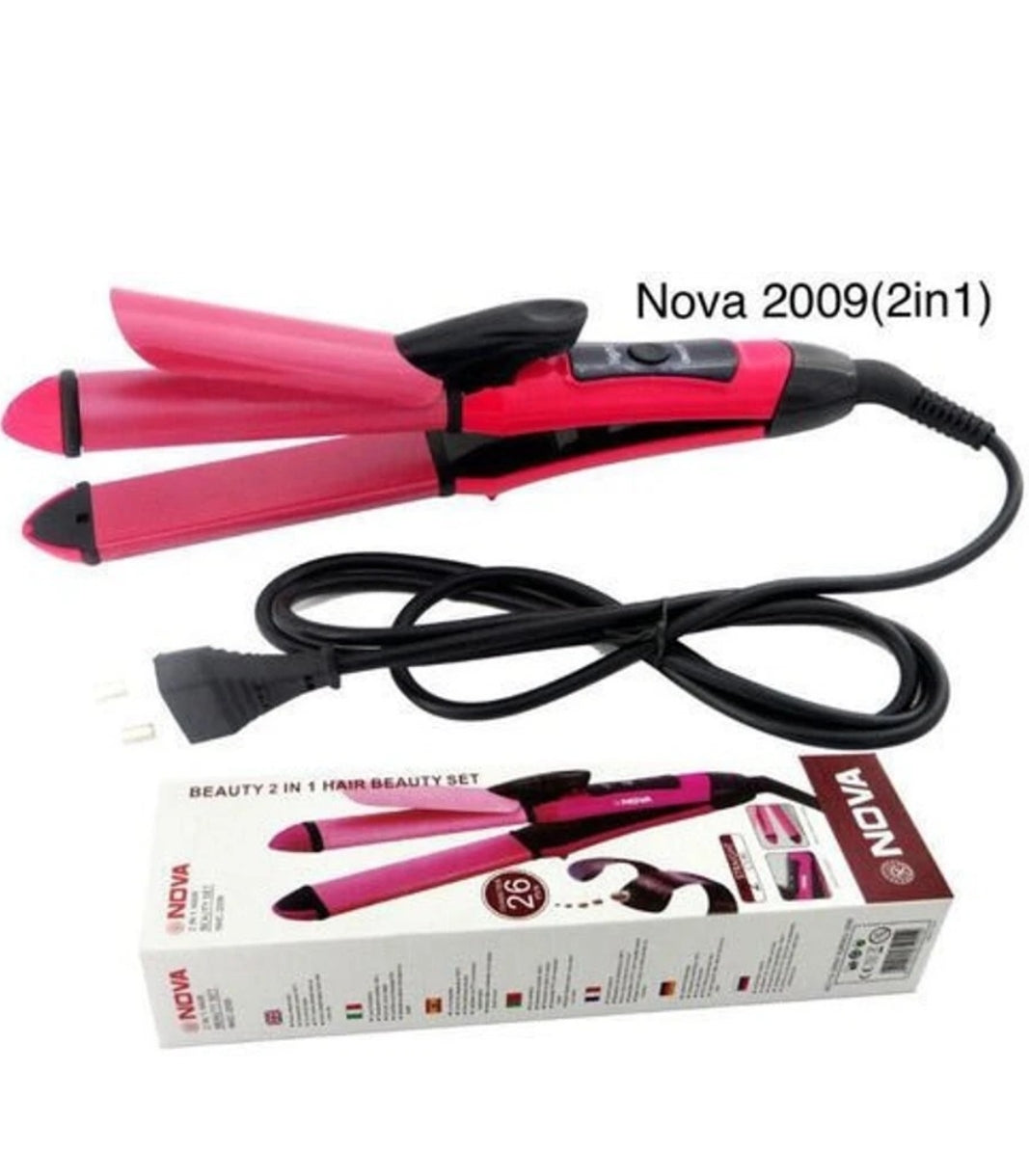 2 in 1 Nova Hair Straightener and Curler