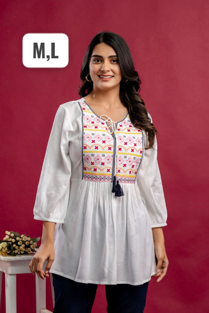 Rayon Designer Tunic Top