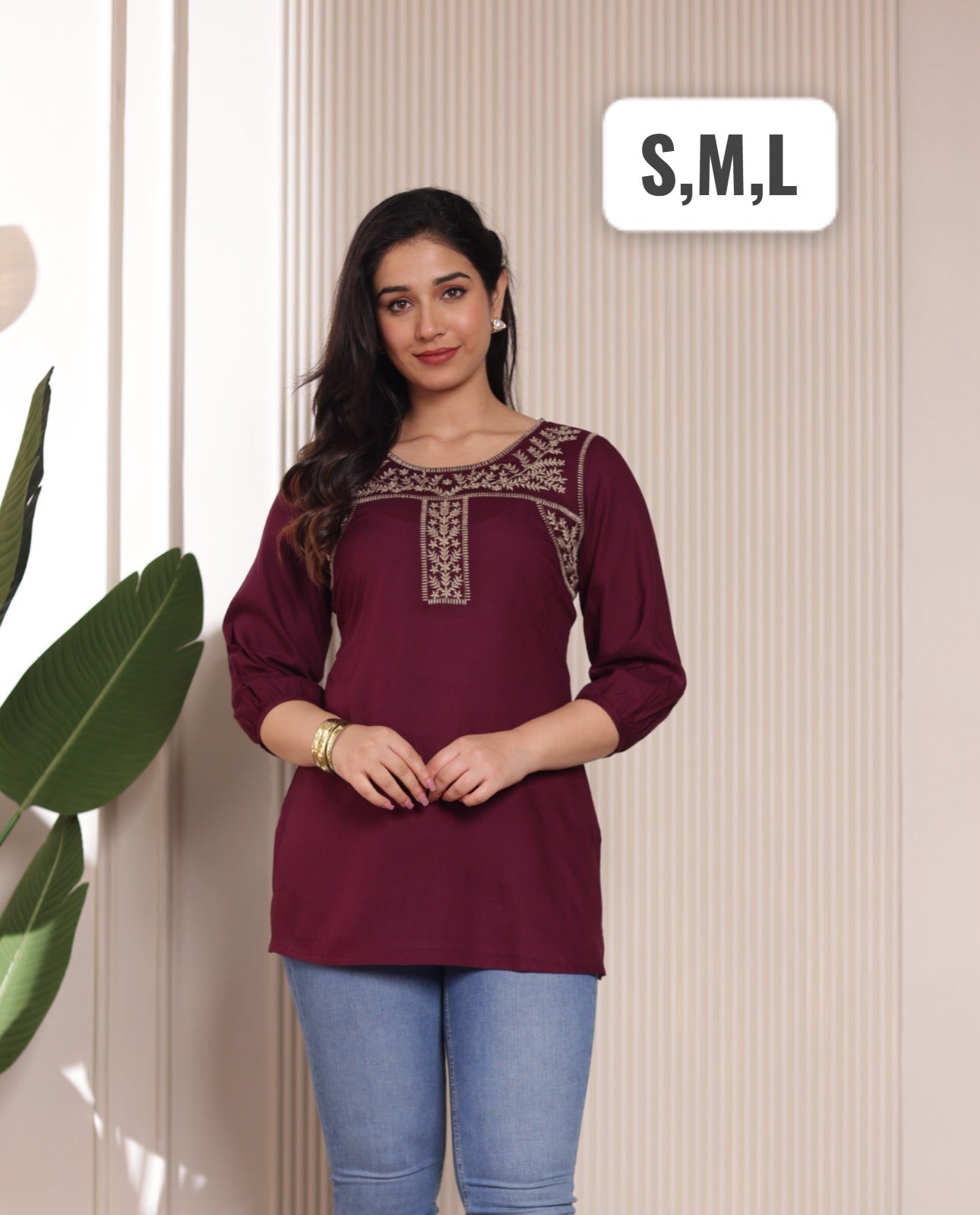 Rayon Designer Tunic Top